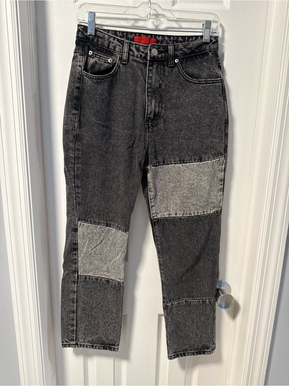 Black/Gray Patchwork Women’s Jeans